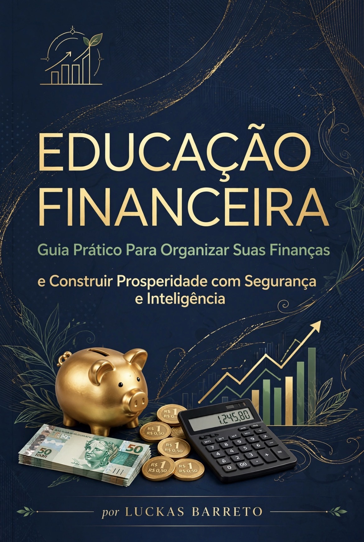 Capa do guia Educação Financeira, por Luckas Barreto
